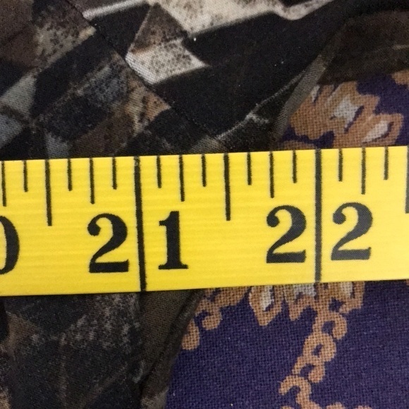 SERE nade Women’s Tunic with built in tank Brown Abstract XL Slinky Stretchy - Picture 10 of 11